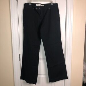 VTG Y2K Authentic Old Navy Womens Pants Low Rise Stretch Black Sz 12 Grunge Goth